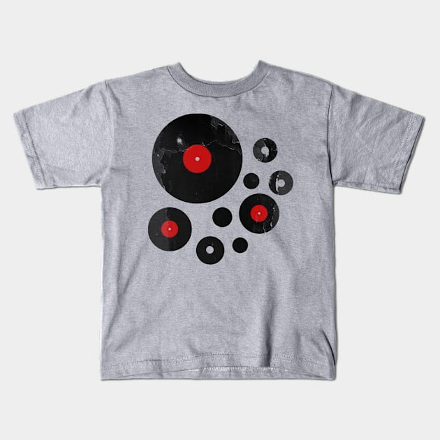 Crazy for Vinyl Records - Music DJ! Vintage Retro Kids T-Shirt by ddtk